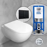 Geberit Acanto Wand-WC & Tellkamp WC-Sitz mit neeos Vorwandelement,, 500600018+16791BM#SET,