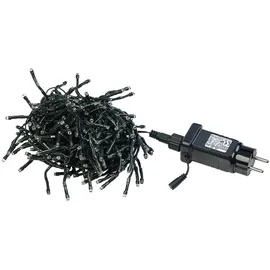 Lunartec Smarte WLAN-LED-Büschel-Lichterkette, 300 LEDs, App, 3 m, dunkelgrün