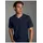 TRIGEMA T-Shirt "TRIGEMA V-Shirt DELUXE Baumwolle", Herren, Gr. S, blau (navy), Single Jersey, 100% Baumwolle, Basic, lang, V-Ausschnitt, Shirts T-Shirt
