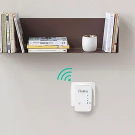 casativo Mini-WLAN-Repeater 300 Mbit/s weiß