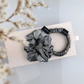 AILORIA Set Scrunchies S und M aus Seide DOUX