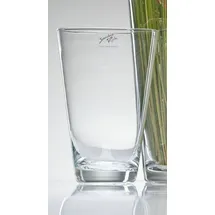 SANDRA RICH Glasvase, Glas, transparent, 13 x 13 x 19 cm