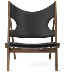 Knitting Lounge Chair | Leder - Walnut | Dakar 0842