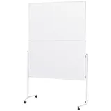 Magnetoplan Moderationstafel mit weißem Rahmen, klappbar, Karton weiß