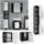 Vicco Fynn 30262 3-tlg. anthrazit/weiß