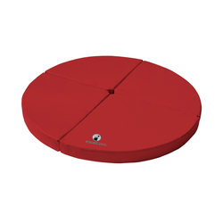 Weichbodenmatte rund - rot - 120 x 10 cm