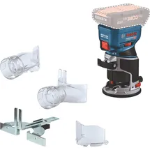 Bosch Professional Fräse, Bosch GKF 18V-8 Professional Akku Kantenfräse 18 V 8,0 mm Brushless + 1x Akku 5,0 Ah - ohne