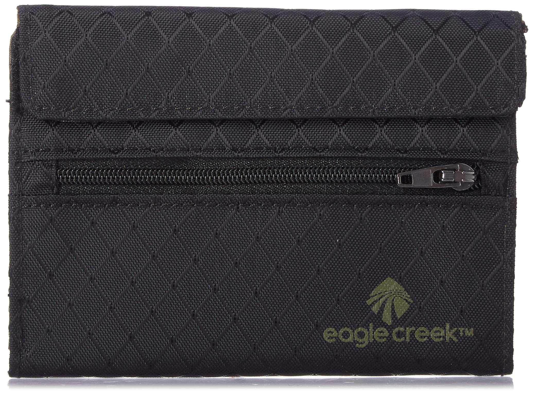 Eagle Creek Unisex-Erwachsene RFID International Tri-fold Wallet, Jet Black Geldbörse