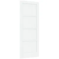 VidaXL Innentür 'ORKDAL'Weiß 78x202x4 cm Massivholz Kiefer
