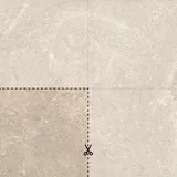 Emilceramica MaPierre Outdoor Ancienne Naturel 50x50x2 cm Terrassenplatte Schnittmuster Matt Strukturiert Naturale
