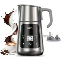 Dreo All-in-1 Milchaufschäumer, Automatischer Schaummacher für Latte Art-Niveau Mikrofoam und heiße/kalte Kaffees, 27oz/800ml Elektrischer Milchwärmer mit über 30 Getränken, Spülmaschinenfest.