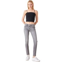 LTB Slim Fit Jeans Molly M im hellgrauem Nina Wash-W25 / L32
