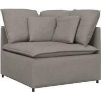 VidaXL Modulares Sofa Eckmodul mit Kissen Taupe 100 cm