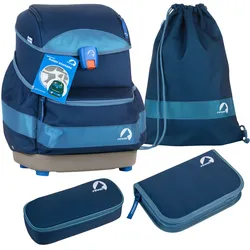 finkid BUDDY EKO SPORT 4tlg. Schulranzenset - denim/dove Koffer24