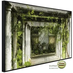 papermoon Infrarotheizung »EcoHeat - Gehweg im Garten«, Matt-Effekt - bunt