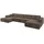 altdecor Wohnlandschaft IREA-U2-v3 - 386x165x77 cm Braun