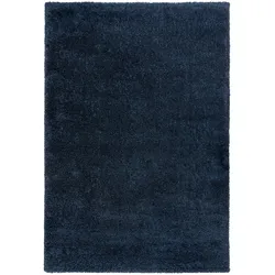 Strapazierfähiger & Kuscheliger Hochflor-Teppich `Lyne`. Farbe: Blau, 120x170 cm | Kadima Design