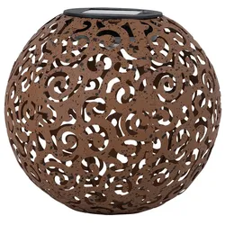 LED Solarleuchte, Dekorgeflecht-Kugel, Höhe 54 cm