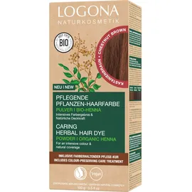 Logona Pflanzen-Haarfarbe Pulver kastanienbraun 100 g
