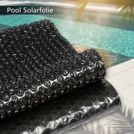 MuCoLa Pool-Abdeckplane Solarfolie schwarz 600 x 400 cm