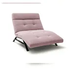 KAWOLA Relaxliege AMERIVA Feincord 120 x 158 cm Rosa mit Relax-Funktion