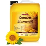Feinwälder® Premium Sonnenblumenöl Kaltgepresst / reines hochwertiges Speiseöl nativ - 10 Liter