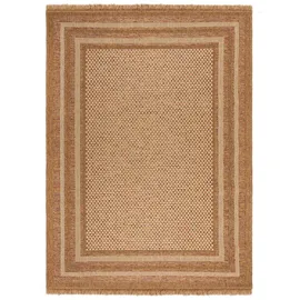 KADIMA DESIGN Teppich Jute-Optik | Indoor Outdoor | Schmutzabweisend & Waschbar | 160x230cm