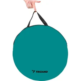 TRIZAND Strandmuschel Pop Up 190x120x86 cm Wind- und UV-Schutz Wurfzelt Kleines Pakcmaß Leicht Baby Kinder Erwachsene Blau-Grau 23856