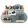 BOARTI Kinderregal Wolke Holz grau