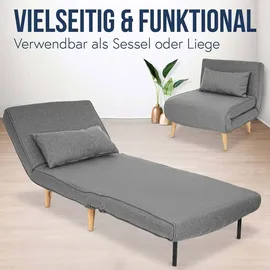Mendler Schlafsessel HWC-D35 Stoff 0 x 0 x 0 cm Grau