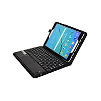 MQ21 für Galaxy Tab S2 9.7 - Bluetooth Tastatur Tasche mit Touchpad für Samsung Galaxy Tab S2 LTE T815, T819, Tab S2 WiFi T810, T813 | Hülle mit Tastatur und Touchpad | Tastatur Deutsch QWERTZ