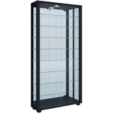 VCM Vitrine Lumo Maxi Spiegel schwarz