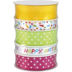 PRÄSENT Geschenkband Geburtstag