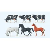 Preiser Pferde, Kühe Spielfigurenset