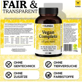 KUINEA Vegan Complete Multivitamin Kapseln 120 St.