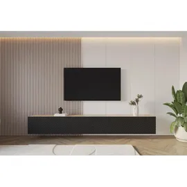 altdecor Zeno Lowboard 300 cm Schwarz Holz