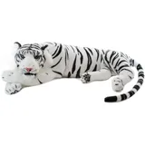 Brubaker Tiger Kuscheltier 60 cm Weiß