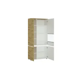 Möbel Boss Vitrine Luci 91 x 40 x 199 cm Weiß