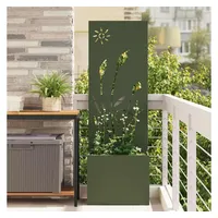 vidaXL Sichtschutz-Leinwand 50 x 140 cm Olivgrün