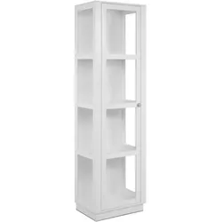 Vitrine ARLES - weiß - BHT 56x195x40 cm