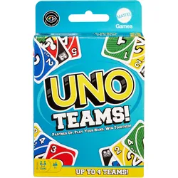 UNO Teams Kartenspiel für Familienabende, Spieleabende, Reisen, Camping und Partys