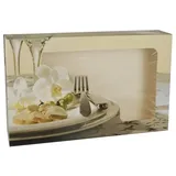 Papstar 5 Transport- und Catering-Kartons 8 cm x 37,5 cm x 55,5 cm "Burgund" mit Sichtfenster, zweiteilig