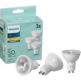 Philips LED Strahler 50W GU10 warmweiß 3 St.