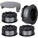 Filamentspule Für Bosch Universalgrasscut 18, 18-26, 18-260 Rasenkantenschneider, F016800570 Mit Abdeckung (4 Stück)