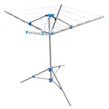 PRO PLUS Wäschespinne mit Standfuß Grau Metall