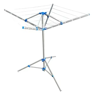 PRO PLUS Wäschespinne mit Standfuß Grau Metall