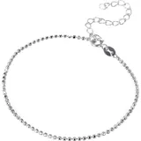 FIRETTI Silberkette »Schmuck Geschenk Silber 925 Armband Kette Fußkette Bauchkette Kugeln«, in verschiedenen Längen erhältlich, silberfarben