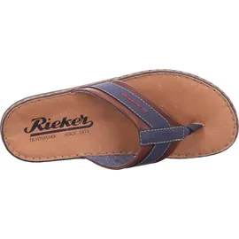 Rieker Herren Frühjahr/Sommer 21072 Zehentrenner, Blau (Denim/Marron 14), 44