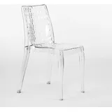 Stapelbare Küchen- und Barstühle aus transparentem Polycarbonat Hypnotic Grand Soleil - Transparent - Transparent