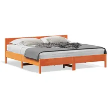 vidaXL Massivholzbett 180 x 200 cm Braun